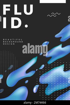 Colorful fluid gradient background vector Stock Vector