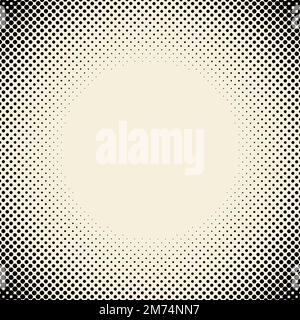 Black and beige halftone background vector Stock Vector