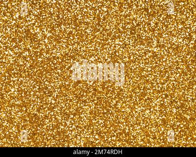 Gold glitter texture sparkling shiny wrapping paper background for Christmas, xmas, holiday seasonal wallpaper decoration, greeting, wedding Stock Photo