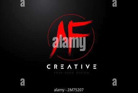 FX F X Brush Logo Letters Design with Red and Black Colors and Brush Letter  Concept Stock Vector Image & Art - Alamy