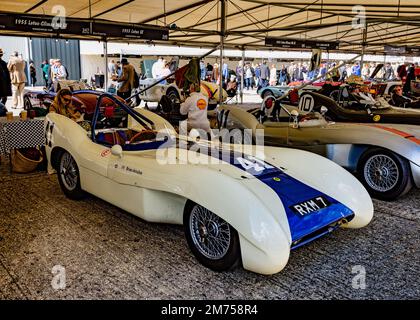 A 1955 Lotus-Climax Mk.9 at the 2022 Goodwood Revival Stock Photo