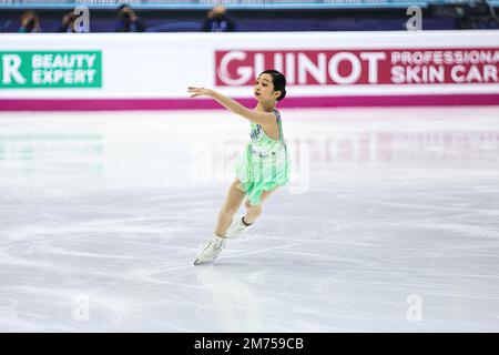 Turin, Italy. 08th Dec, 2022. Jia Shin (KOR) performs during day 1 of the Junior Women Short Program of the ISU Grand Prix of Figure Skating Final Turin 2022 at Torino Palavela. (Photo by Davide Di Lalla/SOPA Images/Sipa USA) Credit: Sipa USA/Alamy Live News Stock Photo