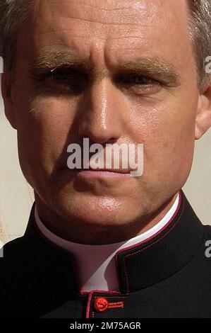 Vatican City State, Vatikanstadt. 07th Jan, 2023. Monsignor Georg Gaenswein. photo: Pope Benedict XVI holds his pastoral staff as he celebrates a mass in Velletri, south of Rome, September 23, 2007. Credit: dpa/Alamy Live News Stock Photo