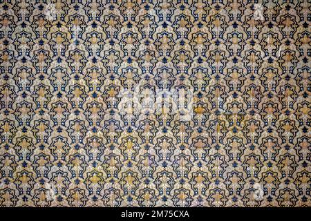 Spanish tile used to decorate the Plaza de Espana in Sevilla, Spain Stock Photo