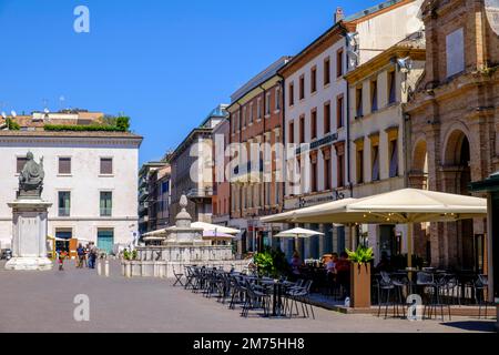 Piazza Cavour, Rimini, Emilia-Romagna, Italy Stock Photo