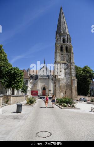 Saint-Germain Abbey, Auxerre, Yonne department, Burgundy-Franche-Comte region, Burgundy, France Stock Photo