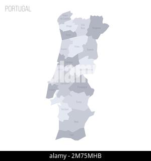 Portugal districts free map