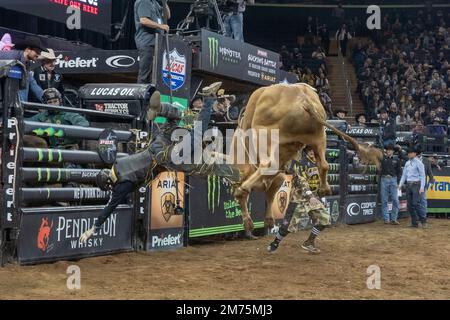 NEW YORK, NEW YORK - JANUARY 06: Dener Barbosa rides Moon Juice during