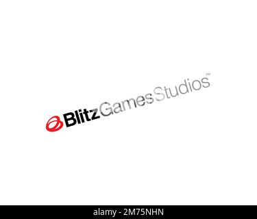 Blitz Games Studios, Logo, White background Stock Photo - Alamy