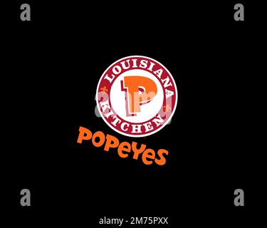 Popeyes, Logo, Black background Stock Photo - Alamy