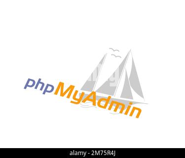 PhpMyAdmin, rotated logo, white background Stock Photo - Alamy