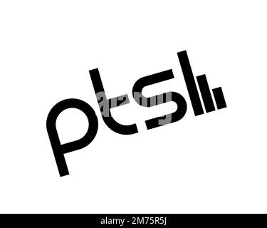 Phoronix Test Suite, rotated logo, white background Stock Photo