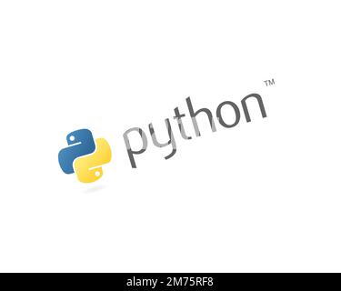 Los Angeles, California, USA - 17 January 2020: python logo on white  background and copy space, Illustrative Editorial Stock Photo - Alamy