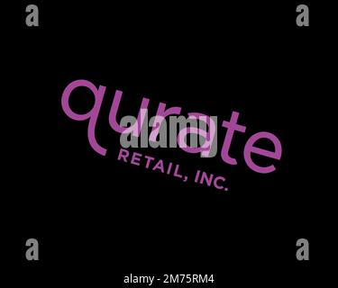 Qurate Retail Group, Rotated Logo, White Background B Stock Photo - Alamy