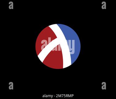 Racket programming language, rotated logo, black background Stock Photo ...