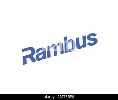 Rambus, rotated logo, white background B Stock Photo - Alamy