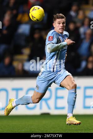 Coventry, UK. 7th Jan, 2023. Viktor Gyokeres of Coventry City during the The FA Cup match at the Coventry Building Society Arena, Coventry. Picture credit should read: Darren Staples/Sportimage Credit: Sportimage/Alamy Live News Stock Photo