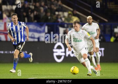 Sheffield, UK. 07th Jan, 2023. SHEFFIELD, ENGLAND - JANUARY 7: Matt Ritchie of Newcastle United during the FA Cup match between Sheffield Wednesday and Newcastle United at Hillsborough on January 7, 2023 in Sheffield, United Kingdom. (Photo by Richard Callis/SPP) (Foto: Richard Callis/Sports Press Photo/C - ONE HOUR DEADLINE - ONLY ACTIVATE FTP IF IMAGES LESS THAN ONE HOUR OLD - Alamy) Credit: SPP Sport Press Photo. /Alamy Live News Stock Photo