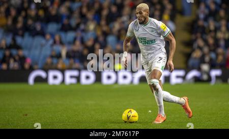 Sheffield, UK. 07th Jan, 2023. SHEFFIELD, ENGLAND - JANUARY 7: Joelinton of Newcastle United during the FA Cup match between Sheffield Wednesday and Newcastle United at Hillsborough on January 7, 2023 in Sheffield, United Kingdom. (Photo by Richard Callis/SPP) (Foto: Richard Callis/Sports Press Photo/C - ONE HOUR DEADLINE - ONLY ACTIVATE FTP IF IMAGES LESS THAN ONE HOUR OLD - Alamy) Credit: SPP Sport Press Photo. /Alamy Live News Stock Photo