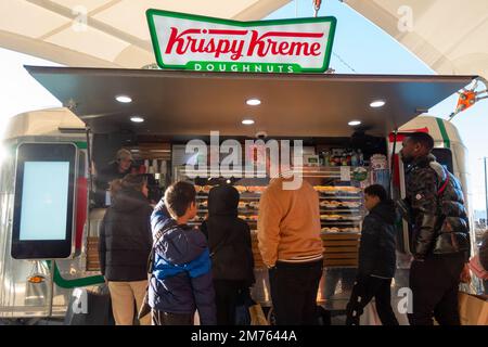 Krispy kreme doughnuts van, uk Stock Photo