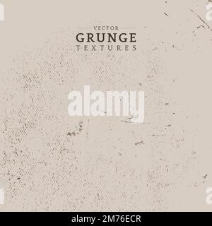 Grunge beige distressed textured background Stock Vector