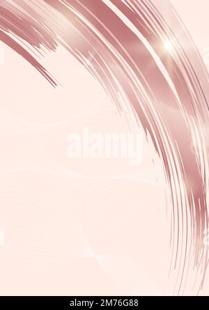 Pink wave abstract background vector Stock Vector