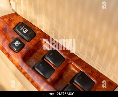 Closeup of a windows control and adjustment Stock Photo