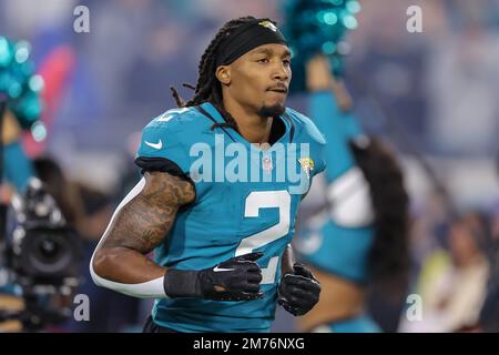 Rayshawn Jenkins Jacksonville Jaguars Game-Used #2 White Jersey vs.  Tennessee Titans on December 12 2021