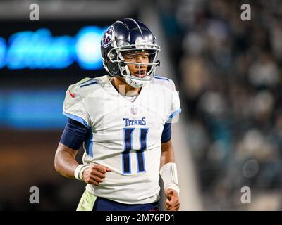 January 7, 2023: Jacksonville Jaguars wide receiver Jamal Agnew (39) runs  with the ball during a game against the Jacksonville Jaguars in Jacksonville,  FL. Romeo T Guzman/CSM/Sipa USA.(Credit Image: © Romeo Guzman/Cal