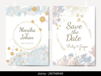 Save the date wedding invitation vector Stock Vector