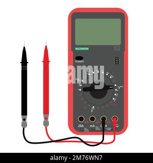 vector design of digital multimeter or DMM Stock Vector