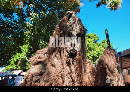 Kumpo dance with masks in Senegal, West Africa Stock Photo