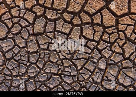 Cracked Earth Pattern Texture Stock Photo
