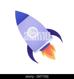 Rocket social media icon vector Stock Vector