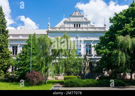 Koprivnice (Nesselsdorf): historic offce building in , Moravskoslezsky, Moravian-Silesian Region, Mährisch-Schlesische Region, Czech Stock Photo