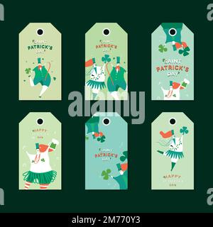 St. Patrick's Day celebration set layout vector Stock Vector