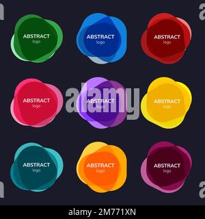 Set of abstract badge designs Stock Vector