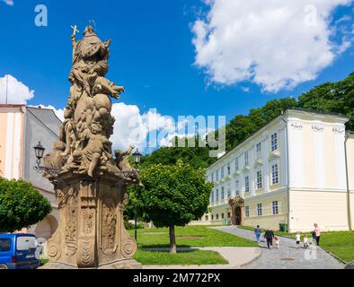 Fulnek: Knurr's Palace in , Moravskoslezsky, Moravian-Silesian Region, Mährisch-Schlesische Region, Czech Stock Photo