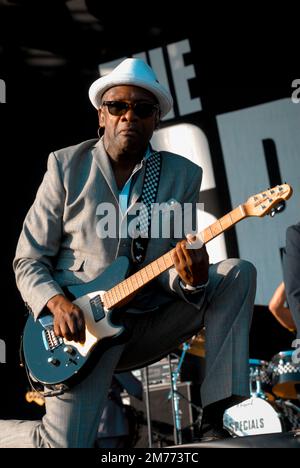 Lynval Golding - The Specials, V2008, Hylands Park, Chelmsford, Essex, Britain - 22 August 2009 Stock Photo