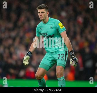 03 Jan 2023 - Arsenal v Newcastle United - Premier League - Emirates Stadium  Newcastle United's Nick Pope during the Premier League match against Arsenal. Picture : Mark Pain / Alamy Live News Stock Photo