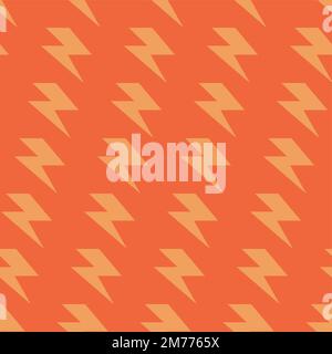 Flash graphic element seamless background, thunder modern cover pattern vector illustration . Stock Vector