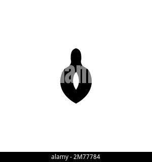 Matrioshka icon. Simple style matrioshka doll poster background symbol. Matrioshka brand logo design element. Matrioshka t-shirt printing. Stock Vector
