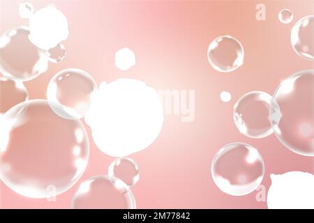 Soap bubbles on background vector Stock Vector