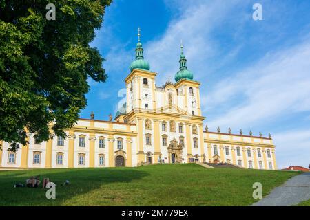 Olomouc (Olmütz): Basilica of the Visitation in Svaty Kopecek (Heiligenberg) in , Olomoucky, Olomouc Region, Olmützer Region, Czech Stock Photo