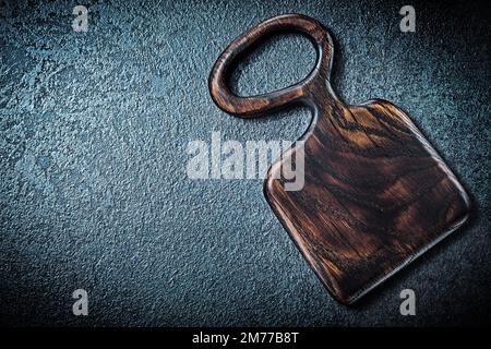 oak wood vintage cutting board close up Stock Photo