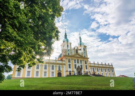 Olomouc (Olmütz): Basilica of the Visitation in Svaty Kopecek (Heiligenberg) in , Olomoucky, Olomouc Region, Olmützer Region, Czech Stock Photo