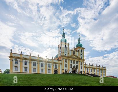 Olomouc (Olmütz): Basilica of the Visitation in Svaty Kopecek (Heiligenberg) in , Olomoucky, Olomouc Region, Olmützer Region, Czech Stock Photo