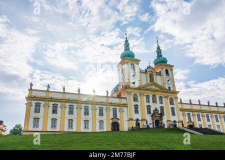 Olomouc (Olmütz): Basilica of the Visitation in Svaty Kopecek (Heiligenberg) in , Olomoucky, Olomouc Region, Olmützer Region, Czech Stock Photo