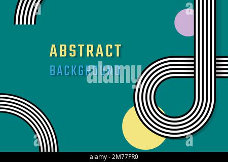 Retro green abstract background design vector Stock Vector