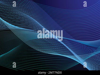 Minimal geometric background. Dynamic shapes composition Stock Vector